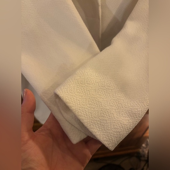 RW&CO Cream Textured Oversized Blazer • Minimalist Quiet Luxury Timeless M/L Fit - Picture 6 of 13